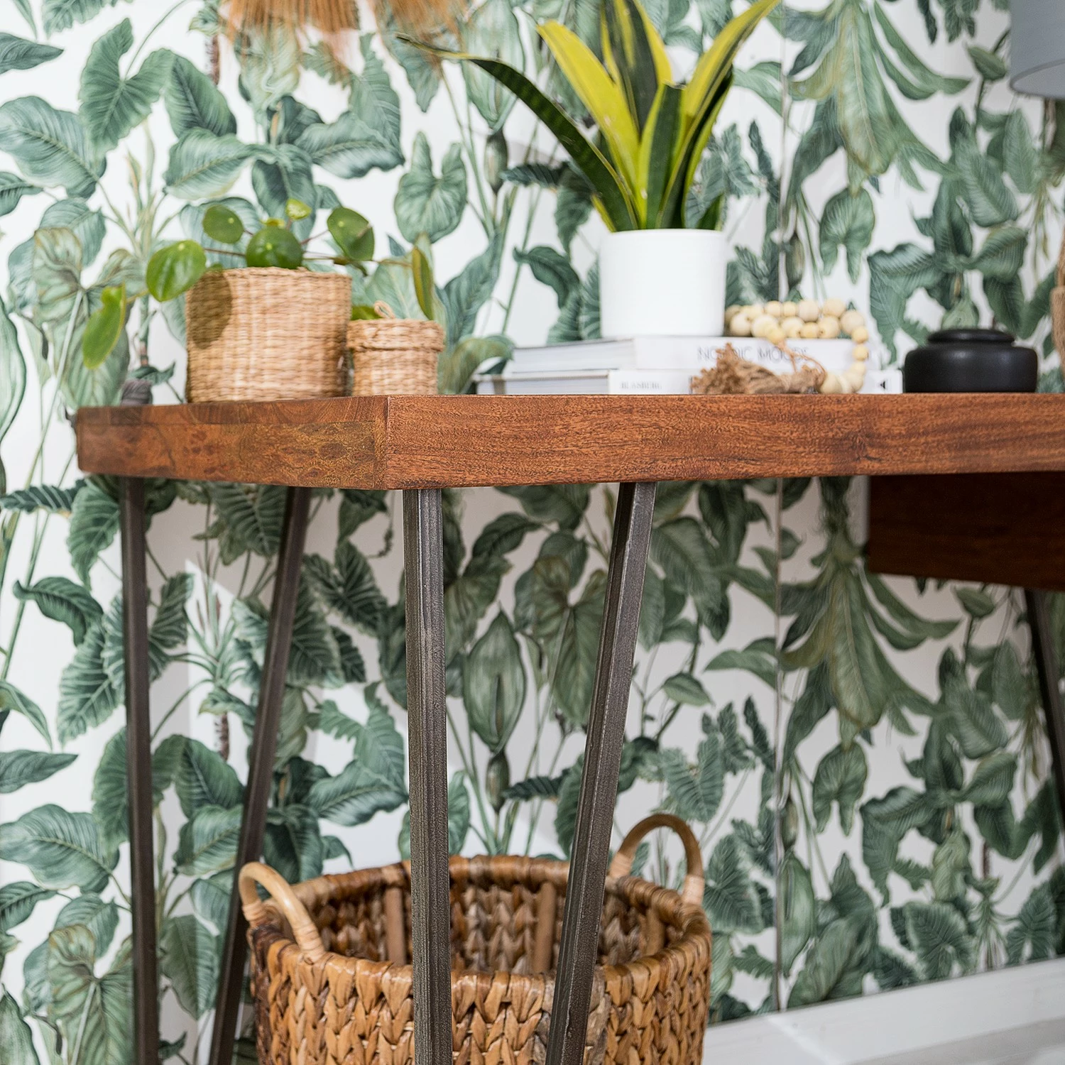 Wolf-Möbel Schreibtisch Bubry - Akazie massiv / Eisen - Akazie / Anthrazit 15 Wolf-Möbel Schreibtisch Bubry - Akazie massiv / Eisen - Akazie / Anthrazit – Bild 13