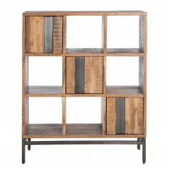 Ars manufacti Büroregal Domme II - Akazie massiv / Eisen - Akazie / Anthrazit -Büromöbel Verkäufe 1000246834 220406 030 DETAILS P000000001000246834