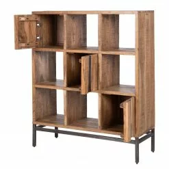 Ars manufacti Büroregal Domme II - Akazie massiv / Eisen - Akazie / Anthrazit -Büromöbel Verkäufe 1000246834 220406 032 DETAILS P000000001000246834