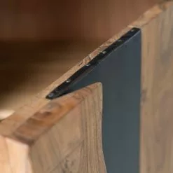 Ars manufacti Büroregal Domme II - Akazie massiv / Eisen - Akazie / Anthrazit -Büromöbel Verkäufe 1000246834 220406 036 DETAILS P000000001000246834