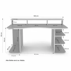 Furnitive Schreibtisch Crosswoods - Schwarz / Rot -Büromöbel Verkäufe 1000248347 210217 09443800029 SKETCH DETAILS P000000001000248347 sketch