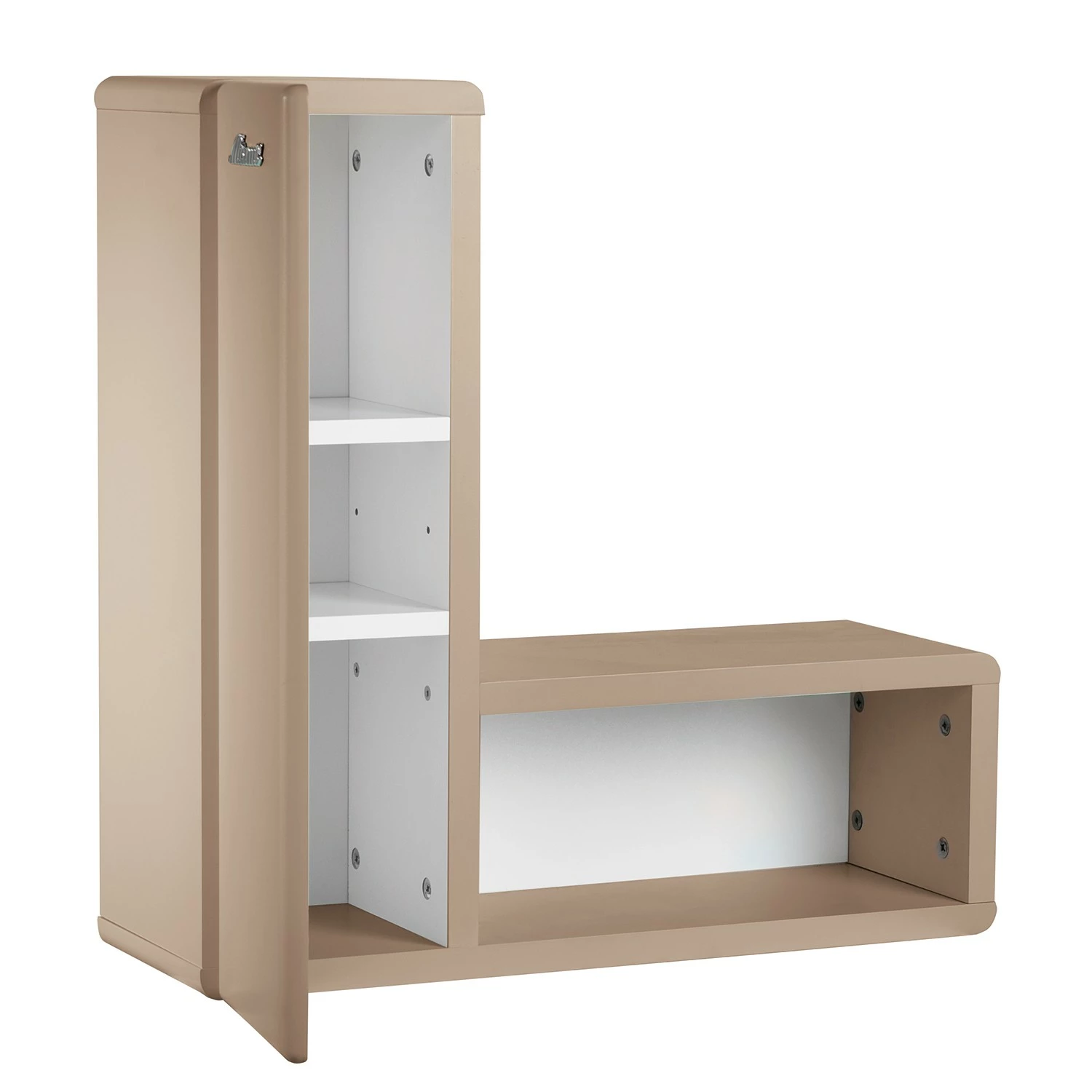 Furnitive Wandregal Limay - Taupe 4 Furnitive Wandregal Limay - Taupe – Bild 2