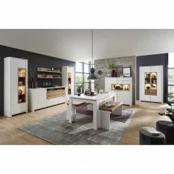 Loftscape Sideboard Cordelle - Matt Weiß / Wildbuche -Büromöbel Verkäufe 1000249575 210302 14411100052 MOOD DETAILS P000000001000249575 mood