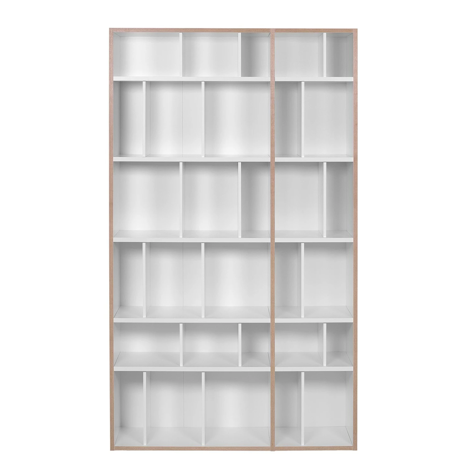 Temahome Regal Group 108 - Wabenplatte - Weiß / Hellbraun 5 Temahome Regal Group 108 - Wabenplatte - Weiß / Hellbraun – Bild 3