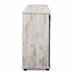 Maison Belfort Sideboard Janze I - Kiefer Weiß Dekor / Vintage Braun -Büromöbel Verkäufe 1000254985 210322 08500800019 DETAILS P000000001000254985