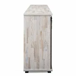 Maison Belfort Sideboard Janze II - Kiefer Weiß Dekor / Vintage Braun -Büromöbel Verkäufe 1000254986 210322 08502300028 DETAILS P000000001000254986