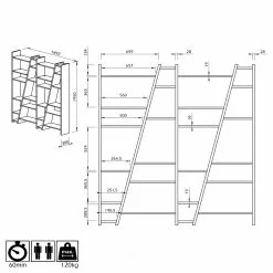 Temahome Regal Malcom IV - Schwarz -Büromöbel Verkäufe 1000255236 210324 15033300138 SKETCH DETAILS P000000001000255236 sketch