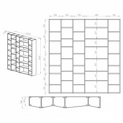 Temahome Regal Maze III - Sandgrau -Büromöbel Verkäufe 1000255246 210324 15033400227 SKETCH DETAILS P000000001000255246 sketch
