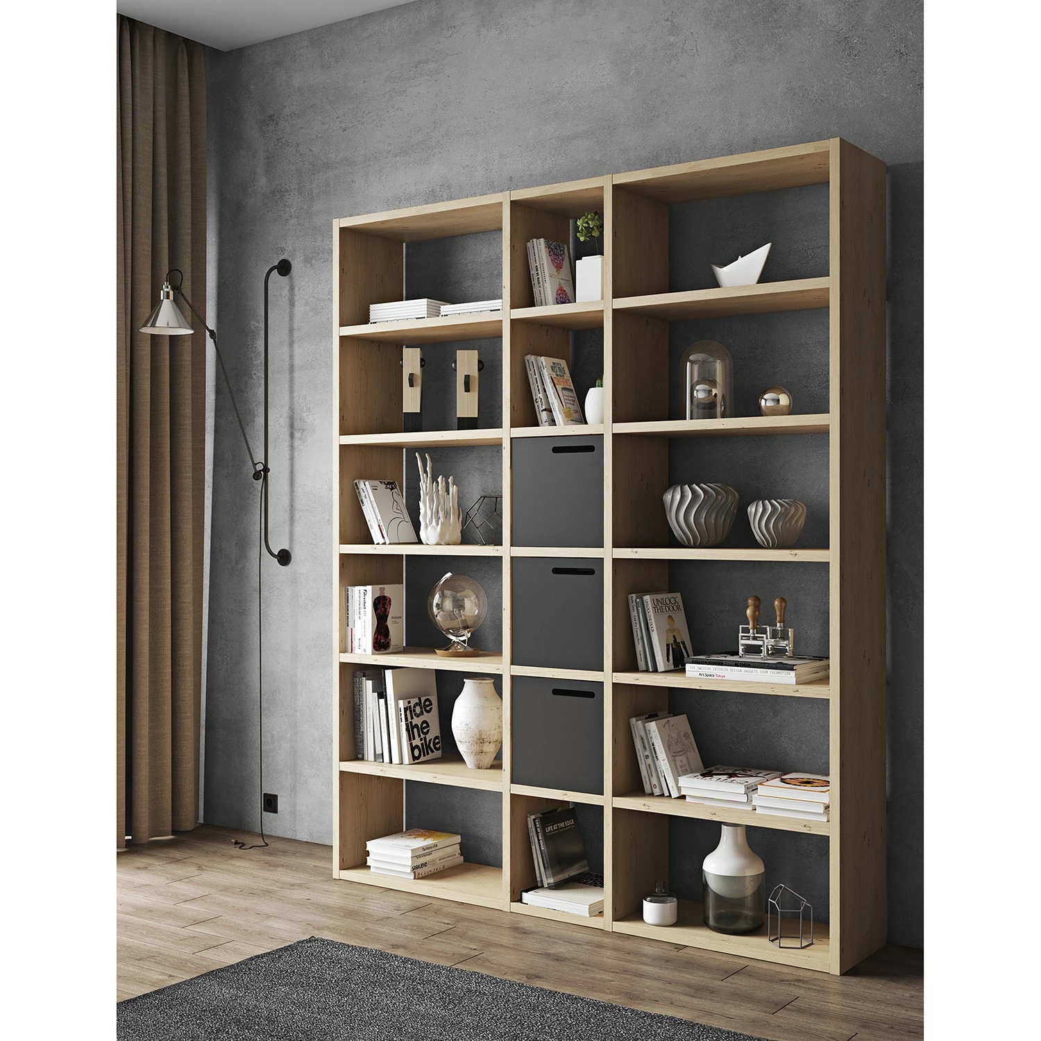 Temahome Regal Pombal I - Eiche 5 Temahome Regal Pombal I - Eiche – Bild 3