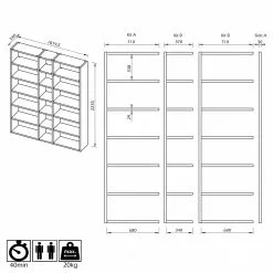 Temahome Regal Pombal I - Eiche 13 Temahome Regal Pombal I - Eiche -Büromöbel Verkäufe 1000255262 210324 15033700357 SKETCH DETAILS P000000001000255262 sketch