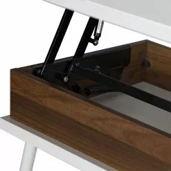 Fredriks Schreibtisch Paide - (Höhenverstellbar) - Hochglanz Weiß / Walnuss Dekor 40 Fredriks Schreibtisch Paide - (Höhenverstellbar) - Hochglanz Weiß / Walnuss Dekor -Büromöbel Verkäufe 1000256389 220331 064 DETAILS P000000001000256389