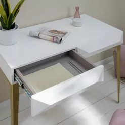 Jack & Alice Schreibtisch Canoa - Hochglanz Weiß / Gold 17 Jack & Alice Schreibtisch Canoa - Hochglanz Weiß / Gold -Büromöbel Verkäufe 1000256390 220601 022 MOOD DETAILS P000000001000256390 mood