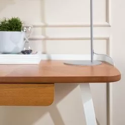 Fredriks Schreibtisch Azua - Eiche Dekor / Weiß -Büromöbel Verkäufe 1000256391 220407 030 DETAILS P000000001000256391