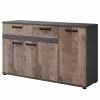 Trendteam Sideboard Stripe - Altholz Dekor / Grau
