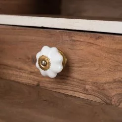 Wolf-Möbel Sekretär Maison - Akazie massiv - Akazie Stone / Antik Weiß -Büromöbel Verkäufe 1000257240 220406 060 DETAILS P000000001000257240