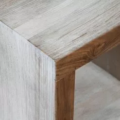 Wolf-Möbel Regal Maison - Akazie massiv - Akazie Stone / Antik Weiß -Büromöbel Verkäufe 1000257242 211126 11083900061 DETAILS P000000001000257242