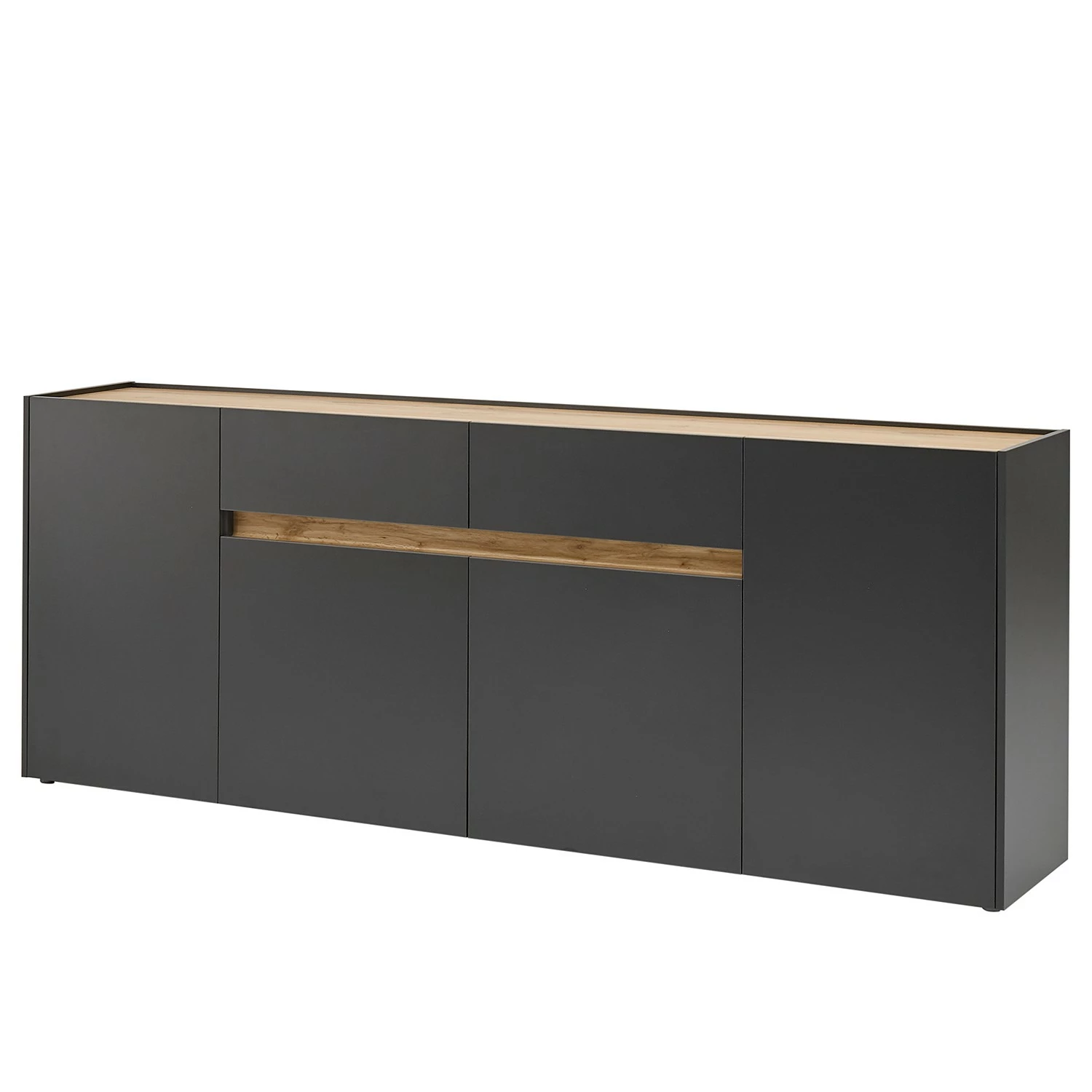 Norrwood Sideboard Olon - Anthrazit - Breite: 220 cm 3 Norrwood Sideboard Olon - Anthrazit - Breite: 220 cm