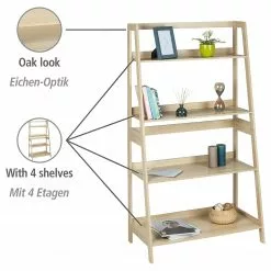 WENKO Standregal Edda - Eiche massiv -Büromöbel Verkäufe 1000260942 210423 13340600127 DETAILS P000000001000260942