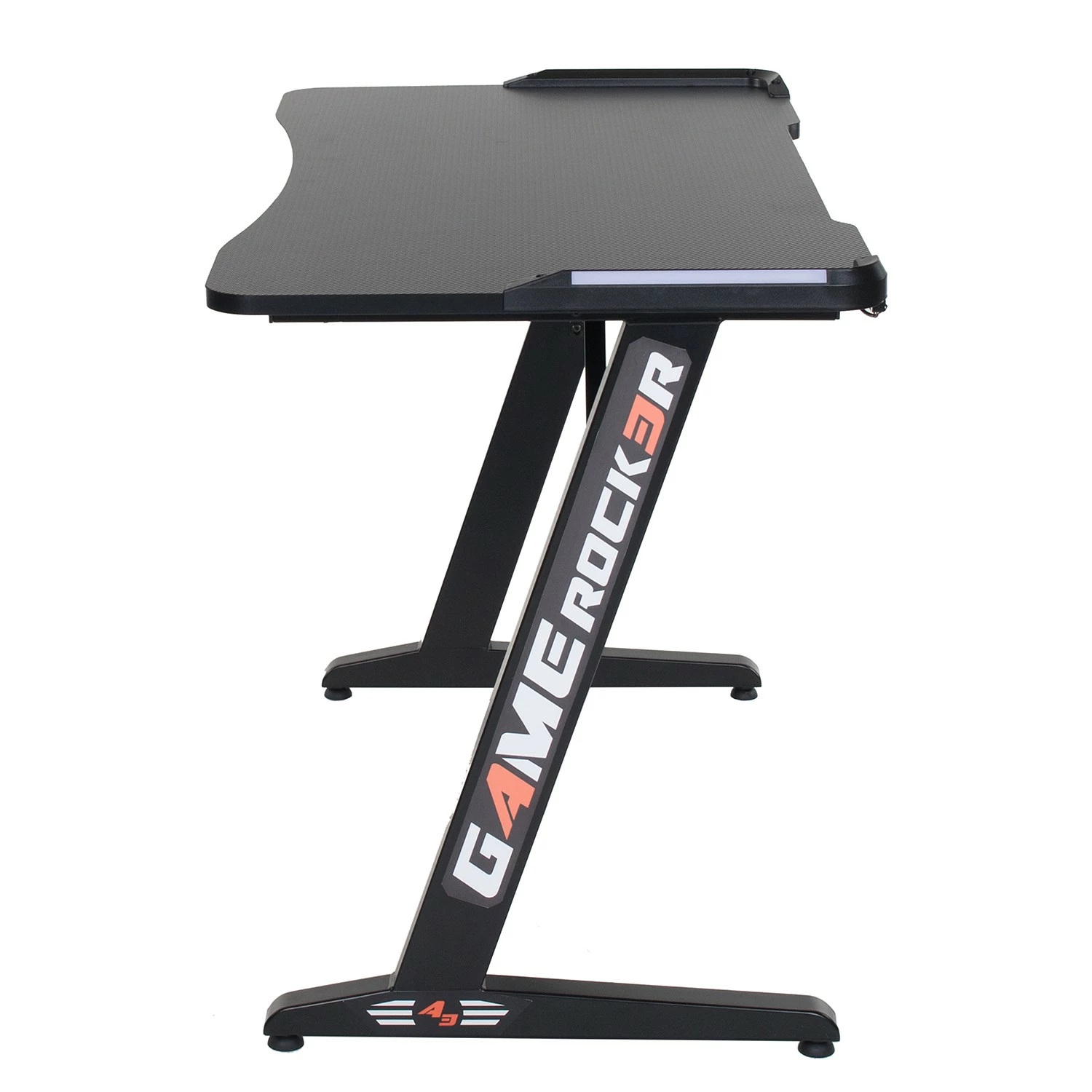 Duo Collection LED Gaming Tisch Game Rocker GT-22 - Carbon Dekor / Schwarz 4 Duo Collection LED Gaming Tisch Game Rocker GT-22 - Carbon Dekor / Schwarz – Bild 2