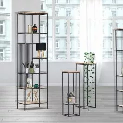 Red Living Regal Uulu III - Akazie massiv / Metall - Akazie / Schwarz -Büromöbel Verkäufe 1000261436 210430 11592900076 DETAILS P000000001000261436