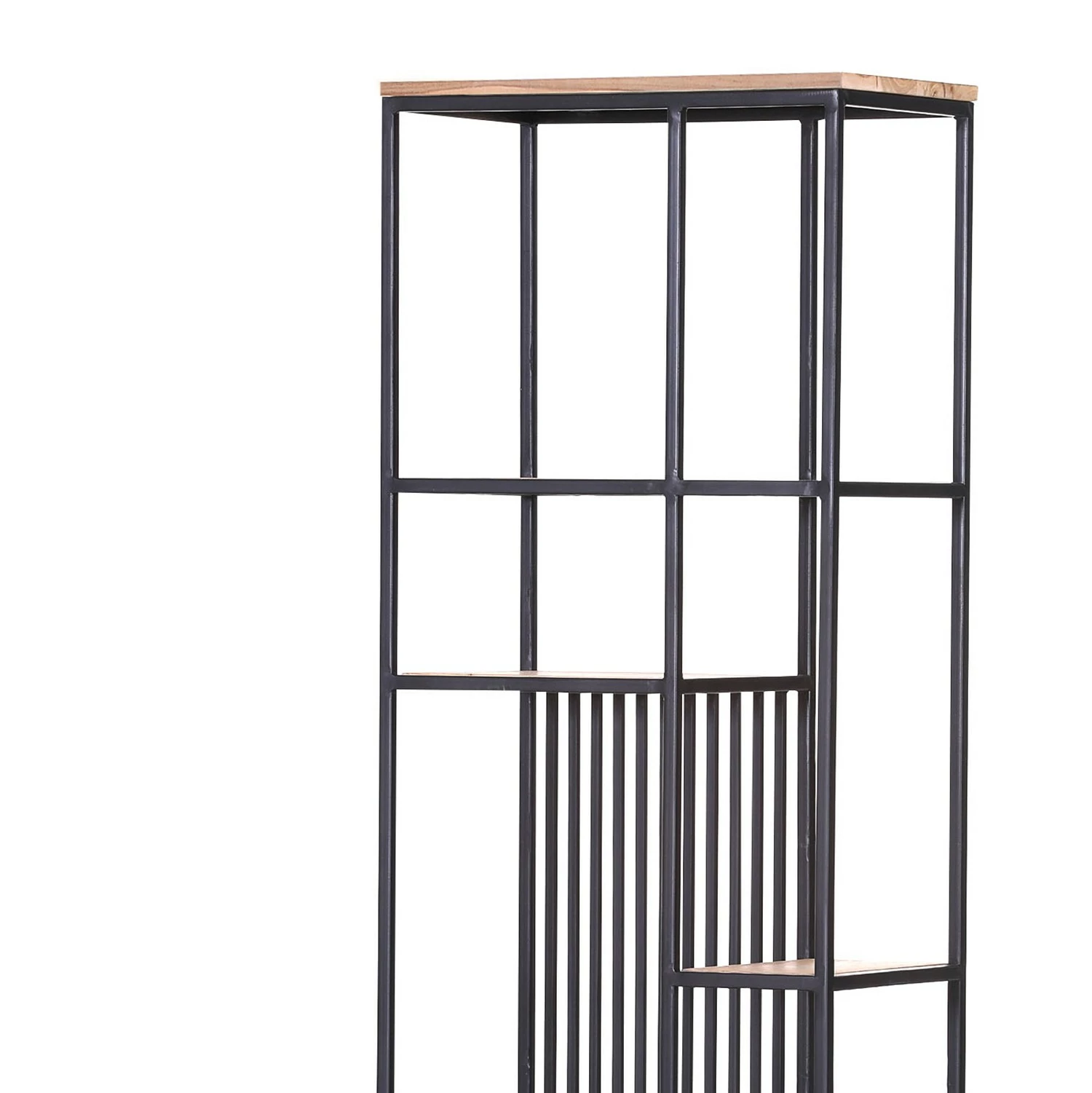 Red Living Regal Uulu IV - Akazie massiv / Metall - Akazie / Schwarz 6 Red Living Regal Uulu IV - Akazie massiv / Metall - Akazie / Schwarz – Bild 4