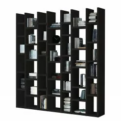 Loftscape Bücherregal Emporior II - Eiche Schwarzbraun Dekor - Breite: 221 cm