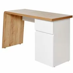 Jahnke Schreibtisch CULTURE C 131 - Kerneiche Dekor / Weiß