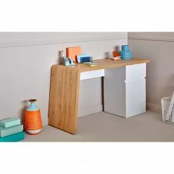 Jahnke Schreibtisch CULTURE C 131 - Kerneiche Dekor / Weiß -Büromöbel Verkäufe 1000261792 210426 09085100022 MOOD DETAILS P000000001000261792 mood