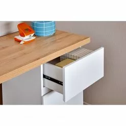 Jahnke Schreibtisch CULTURE C 131 - Kerneiche Dekor / Weiß -Büromöbel Verkäufe 1000261792 210426 09085800028 DETAILS P000000001000261792