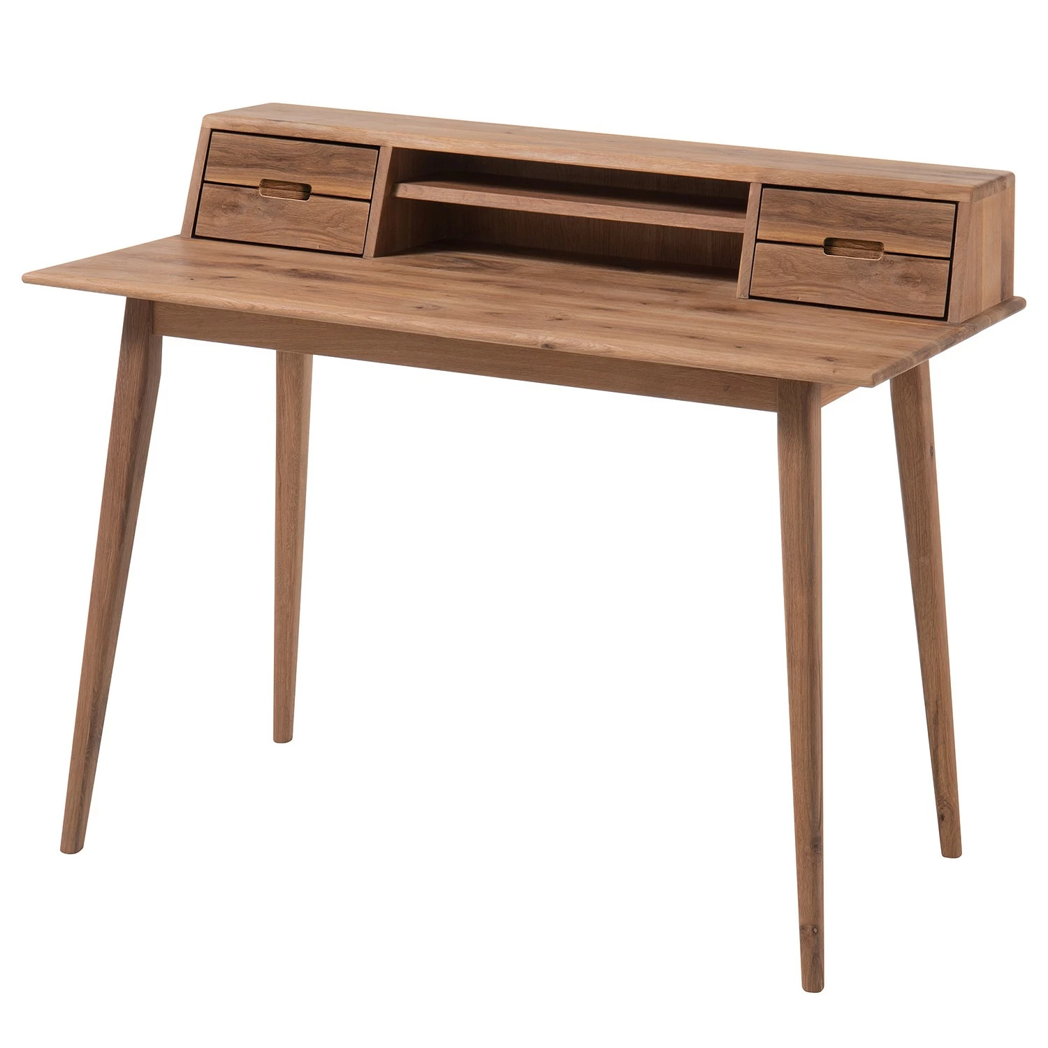 Furnitive Schreibtisch Mendon - Eiche massiv 3 Furnitive Schreibtisch Mendon - Eiche massiv