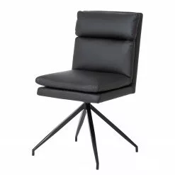 Fredriks Bürostuhl Abud - Kunstleder / Stahl - Schwarz