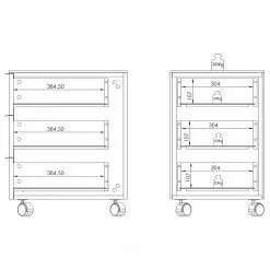 Maja Möbel Rollcontainer YOLO - Eiche Dekor / Chrom 11 Maja Möbel Rollcontainer YOLO - Eiche Dekor / Chrom -Büromöbel Verkäufe 1000268984 210610 16244700007 SKETCH DETAILS P000000001000268984 sketch