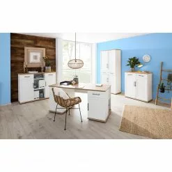 Maja Möbel Aktenschrank VILLO II - Weiß / Asteiche Dekor 11 Maja Möbel Aktenschrank VILLO II - Weiß / Asteiche Dekor -Büromöbel Verkäufe 1000269011 210610 16245400127 MOOD DETAILS P000000001000269011 mood