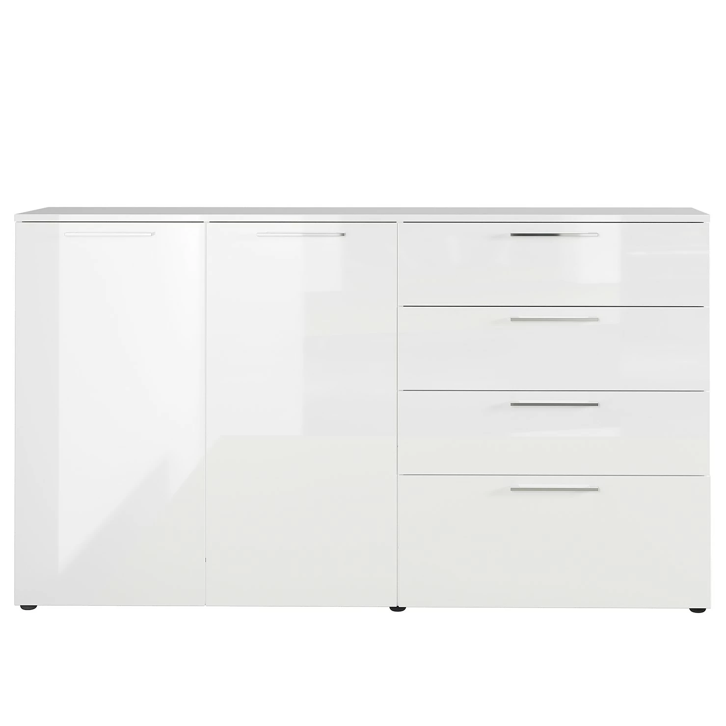 Germania Sideboard Sunnyvale - Hochglanz Weiß / Matt Weiß - Breite: 186 cm 6 Germania Sideboard Sunnyvale - Hochglanz Weiß / Matt Weiß - Breite: 186 cm – Bild 4