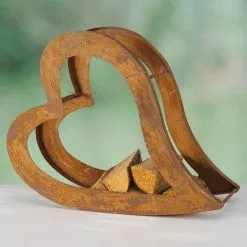 Boltze Kaminholzregal Heart - Metall - Braun -Büromöbel Verkäufe 1000270748 210709 14011600008 MOOD DETAILS P000000001000270748 mood