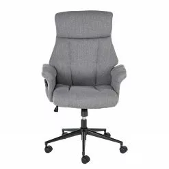 Furnitive Massagebürostuhl Barking - (mit Massagefunktion) - Flachgewebe / Metall - Grau / Schwarz -Büromöbel Verkäufe 1000272622 220609 030 DETAILS P000000001000272622