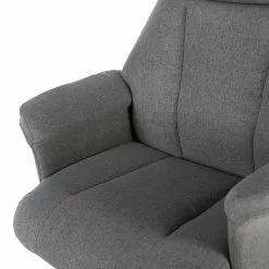 Furnitive Massagebürostuhl Barking - (mit Massagefunktion) - Flachgewebe / Metall - Grau / Schwarz -Büromöbel Verkäufe 1000272622 220609 050 DETAILS P000000001000272622