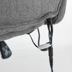 Furnitive Massagebürostuhl Barking - (mit Massagefunktion) - Flachgewebe / Metall - Grau / Schwarz -Büromöbel Verkäufe 1000272622 220609 065 DETAILS P000000001000272622