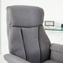 Furnitive Massagebürostuhl Barking - (mit Massagefunktion) - Flachgewebe / Metall - Grau / Schwarz -Büromöbel Verkäufe 1000272622 220628 030 DETAILS P000000001000272622