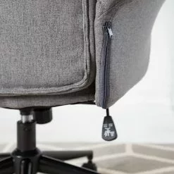 Furnitive Massagebürostuhl Barking - (mit Massagefunktion) - Flachgewebe / Metall - Grau / Schwarz -Büromöbel Verkäufe 1000272622 220628 033 DETAILS P000000001000272622