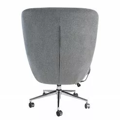 Furnitive Massagebürostuhl Barnard - (mit Massagefunktion) - Webstoff / Metall - Hellgrau / Chrom -Büromöbel Verkäufe 1000272624 220629 050 DETAILS P000000001000272624