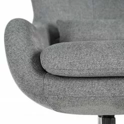 Furnitive Massagebürostuhl Barnard - (mit Massagefunktion) - Webstoff / Metall - Hellgrau / Chrom -Büromöbel Verkäufe 1000272624 220629 090 DETAILS P000000001000272624