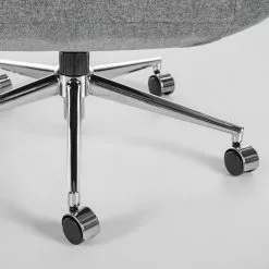 Furnitive Massagebürostuhl Barnard - (mit Massagefunktion) - Webstoff / Metall - Hellgrau / Chrom -Büromöbel Verkäufe 1000272624 220629 095 DETAILS P000000001000272624