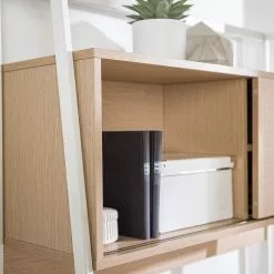 Loftscape Schreibtischregal Nova - Eiche Dekor / Weiß -Büromöbel Verkäufe 1000272887 220519 040 DETAILS P000000001000272887