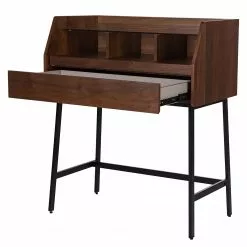 Loftscape Sekretär Noora - Walnuss / Schwarz -Büromöbel Verkäufe 1000272893 220331 030 DETAILS P000000001000272893