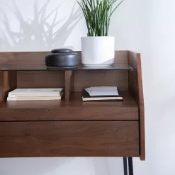 Loftscape Sekretär Noora - Walnuss / Schwarz -Büromöbel Verkäufe 1000272893 220530 040 DETAILS P000000001000272893