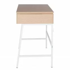 Loftscape Schreibtisch Neutra - (höhenverstellbar) - Eiche Dekor / Matt Weiß -Büromöbel Verkäufe 1000272894 220329 034 DETAILS P000000001000272894