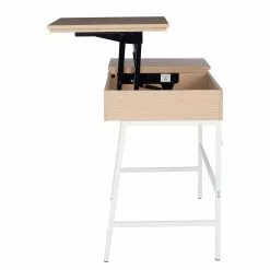 Loftscape Schreibtisch Neutra - (höhenverstellbar) - Eiche Dekor / Matt Weiß -Büromöbel Verkäufe 1000272894 220329 035 DETAILS P000000001000272894