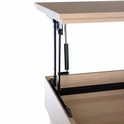 Loftscape Schreibtisch Neutra - (höhenverstellbar) - Eiche Dekor / Matt Weiß -Büromöbel Verkäufe 1000272894 220329 043 DETAILS P000000001000272894