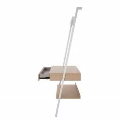 Loftscape Schreibtischregal North - Eiche Dekor / Matt Weiß -Büromöbel Verkäufe 1000272897 220406 040 DETAILS P000000001000272897